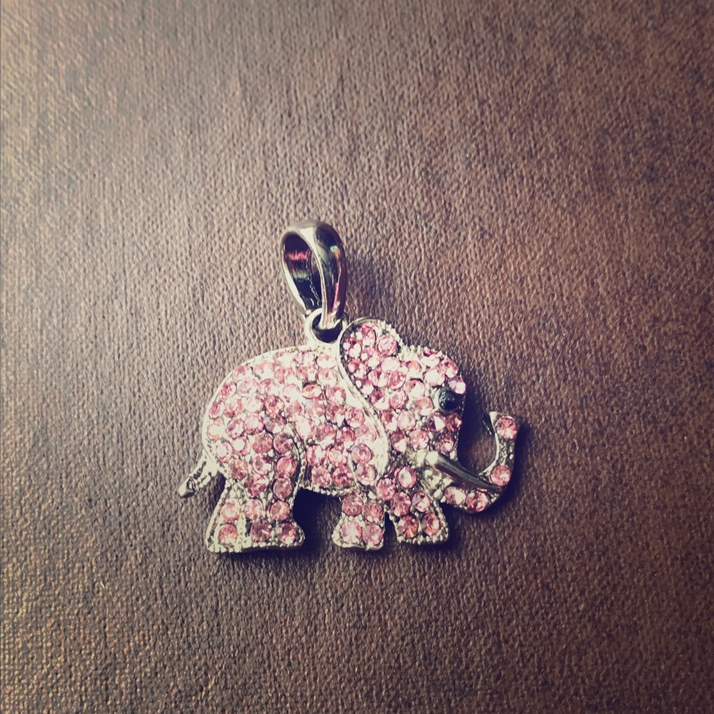 Pink elephant charm
